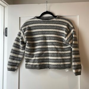 All saints striped cropped sweater